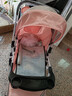 豪威 婴儿推车可坐可躺双向超轻便折叠伞车宝宝0-3岁手推车小孩儿童车 樱花粉 尊享款+双向+可坐躺折叠 实拍图
