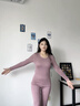 猫人（MiiOW）保暖内衣女 超柔亲肤加绒加厚 修身女士秋衣秋裤套装 美体线衣线 浅紫【第3代超柔密绒】 XL 120-140斤 实拍图
