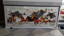 良品大师流水生财山水画办公室挂画中式客厅装饰画靠山图茶室字画风景壁画 八骏图A1 106*249cm宣纸+红木框（大气款） 实拍图