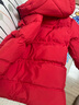 笛莎童装女童羽绒服冬季新款女童中大童保暖柔软上衣 浆果红 140 实拍图