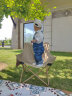 牧高笛（MOBIGARDEN）折叠椅 户外露营野餐折叠钓鱼懒人椅月亮椅 NXLQU65001 细沙黄 晒单实拍图
