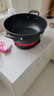 扬子电炒锅多功能家用电热锅不沾电锅蒸煮炖一体式插电炒菜锅宿舍电煮锅1-10人 经典款：陶晶不粘锅 30CM四灯无蒸笼【加厚加深】 实拍图