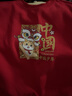 真维斯儿童加绒套装秋冬款男孩新年款拜年服洋气卫衣保暖卫裤男童 【新年套装】红+黑/舞狮龙中国 150 实拍图