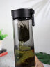 ONEDAY磁弹泡茶杯茶水分离磁吸男士生新款旅行便携茶叶专用水杯子随手杯 【送礼推荐】翻盖款时尚黑 800ml 实拍图
