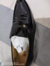 老人头男鞋秋冬季正装男士皮鞋新款西装鞋英伦尖头漆皮商务鞋皮鞋 平跟款-黑色 41 实拍图