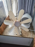 祥珑小型夹式小风扇床上学生宿舍床头风扇办公室家用床上电风扇电扇 米白七叶夹扇（升级款） 实拍图