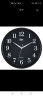 康巴丝（Compas）挂钟时尚卧室客厅办公时钟日历挂表简约创意石英钟表 黑色C2246直径28cm 实拍图