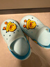 B.Duck小黄鸭童鞋儿童拖鞋男童透气洞洞鞋女童可爱家居鞋0955月色22 实拍图