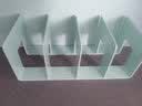 离草书立架桌面书架桌上书架置物架透明书架四联书立分隔板夹书挡板书夹亚克力书立 【加大特厚/摔不破】四栏-浅绿-2个 实拍图