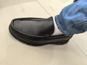 金利来（Goldlion）男鞋男士皮鞋时尚商务休闲鞋鞋舒适乐福鞋55923018401A-黑色-39码 实拍图