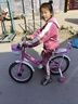 凤凰儿童自行车折叠女童单车2-10岁男孩脚踏车童车 粉色 18寸 实拍图