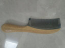 乐木轩按摩梳子绿檀木牛角梳男士专用女生日礼物送老婆礼物加厚加长木梳 绿檀牛角梳-中号(刻字留言)1支 实拍图