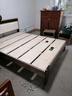 迎裕财实木1.8m软包双人床主卧现代简约单人出租屋床 橡木灰软包床+10cm床垫+床头柜*2 1.5*2米框架结构 实拍图