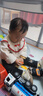 巴拉巴拉（BALABALA）童装女童毛衣小童宝宝针织衫国风翻领上衣洋气红色秋装拜年服潮 白色调00411 100cm 实拍图