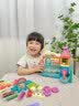 企驭儿童过家家玩具女孩子彩泥冰淇淋机手工DIY橡皮泥模具生日礼物 84件【桌布+围裙+收纳袋】36彩泥 实拍图