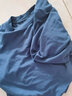 子牧棉麻秋装 女韩版长袖半高领弹力打底衫T恤（270克）8675 孔雀蓝 L (建议105-115斤) 实拍图