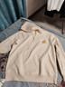回力（Warrior）秋冬卫衣男女同款宽松重磅连帽外套情侣潮流运动套头衫 浅米  L  实拍图