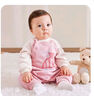 拉比婴儿哈衣秋冬新生儿偏开连体衣宝宝爬服不倒绒连体哈衣 粉红 90cm 实拍图