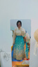 重回汉唐花宴景直领对襟衫订婚嫁衣敬酒红色马面裙套装明制汉服秋 蝶翅蓝马面裙/现货 M 实拍图