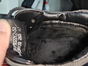 强人休闲鞋男头层牛皮加绒保暖棉皮鞋户外运动鞋 JDB2373022 黑色 43 实拍图