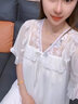 浪莎（LangSha）大码胖妹妹公主风网纱睡衣女款夏天短袖睡裙胖女孩家居服夏空调服 3XL_建议150-170斤 【24H速发】 实拍图