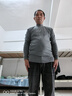 浪莎100%纯棉男士秋衣单件上衣中领保暖内衣中老年打底全棉毛衫半高领 【深灰上衣】·中领100%纯棉 XL /175 实拍图