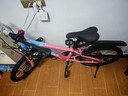 凤凰山地自行车男女变速山地车碟刹青少年儿童自行车学生单车 星际 蓝粉【单速+辐条轮】 20寸【适合125-160cm】 实拍图