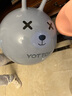 yottoy瑜伽球儿童羊角球加厚幼儿园充气跳跳球感统训练器材弹跳球 罗斯蓝【加厚防爆无异味】 45cm 直径 实拍图