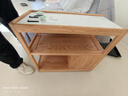 源氏木语 轻奢沙发边柜侧边柜岩板边几角几实木北欧客厅窄移动边桌 橡木原木色0.3m边几鱼肚白Y00J26 实拍图