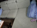 创繁现代可拆洗布艺沙发简约客厅小户型免洗科技布沙发组合家具 三人位+左右互换贵妃+茶几 乳胶+弹簧座包/科技布 实拍图