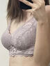 浪莎内衣女士文胸薄款小胸聚拢收副乳防下垂调整型无钢圈蕾丝送老婆 浅紫+肤色【2件装】 75A 34码【AB通杯】 实拍图