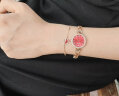 雷诺（RARONE）手链式如意腕表中国红石英女士手表前十名生日礼物送女友闺蜜 晒单实拍图