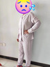 蕉内301H睡衣男女士纯棉情侣家居服长袖套装吸湿速干春秋季软棉棉内衣 【女士】粉紫 M 实拍图