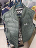 安德玛男羽绒服马甲秋冬季白鸭绒外套立领坎肩背心保暖防风轻薄款时尚潮 深青色 3XL 165-180斤 实拍图
