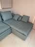 优铭家（YouMingJia）沙发 意式极简科技布沙发轻奢简约客厅大户型超宽坐深布艺沙发 双人位+贵妃（2.8米） 云感坐垫/皮感猫抓布面料（1.0m宽） 实拍图