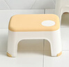 家の物语（KATEI STORY）日本加厚儿童凳塑料凳小矮凳家用浴室防滑凳换鞋凳洗澡洗手间凳子 米黄 实拍图