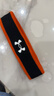 安德玛（Under Armour）运动发带男女 篮球装备瑜伽健身吸汗头带止汗带头戴导汗带 黑橙色 实拍图