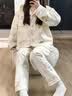 另约空气棉睡衣少女秋冬季新款加厚夹层可外穿卡通学生冬天家居服套装 A7121 满印松鼠 XL 实拍图