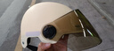 3c认证电动车头盔新国标通用女男士电瓶车防晒四季镜片夏季安全帽 3C认证 卡其【送防晒长镜】 实拍图