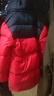 雪中飞【双面穿】儿童羽绒服冬季轻薄男女童面包服羽绒服中国红110cm 实拍图