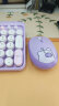 GEEZER Hello bear 无线复古朋克键鼠套装 可爱办公键鼠套装 鼠标 电脑键盘 笔记本键盘 紫色 晒单实拍图