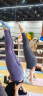 徽昂运动套装女瑜伽服跑步健身服速干衣夏季胸垫t恤拼接短袖长裤紫L 晒单实拍图