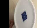 九楼阁 景德镇大号青花玲珑高白陶瓷茶杯男有手柄带盖办公杯水杯500ml 实拍图