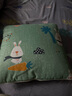 沐鸣抱枕被子两用加厚夏季薄款汽车腰靠靠垫可折叠多功能空调被午睡被 快乐一家40*40展开100*150cm 实拍图