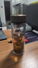 富光 男女士双层玻璃杯 高硼硅玻璃304茶隔水杯子 带茶隔泡茶杯500ml 实拍图