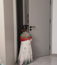 罗蒙儿童汉服中秋季女童唐装中国风女孩古装毕业演出服 敦煌绿 120 实拍图