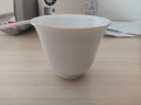 景德镇陶瓷家用甜白薄胎喝茶杯单个纯色主人杯品茗杯功夫茶具套装送礼 甜白花神单杯 实拍图