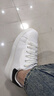 海澜之家HLA男鞋休闲鞋厚底增高小白鞋透气板鞋HAABXM4DAU587 白色39 实拍图