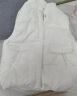 马克印象高档轻奢品牌短款羽绒服马甲女白鸭绒保暖时尚休闲宽松无袖外套女 DH2188   白色 均码 (90-140斤) 实拍图