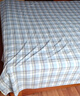 艾薇 A类亲肤全棉床单纯棉双人床单单件 230*250cm 蓝格 实拍图
